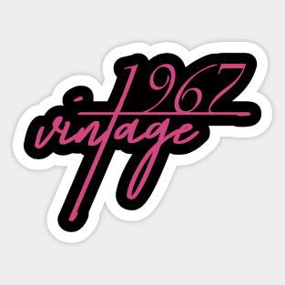 1967 Vintage. 53th Birthday Cool Gift Idea Sticker